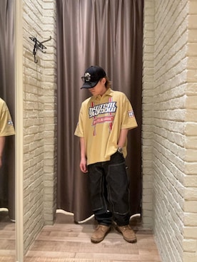「HYSTERIC GLAMOUR（ヒステリックグラマー）のHYS SOUND メッシュキャップ（キャップ、ブラック系）」を使った、hysteric0717さん（メンズ）の春コーディネート