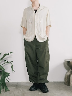 「NEW BALANCE（ニューバランス）のアイテム」を使った、infoabsoさん（メンズ・175cm）の夏コーディネート