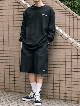 「アイテム（チノパンツ）」を使った、infoabsoさん（メンズ・175cm）の夏コーディネート