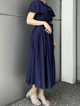 「MISCH MASCH（ミッシュマッシュ）のアイテム（シャツワンピース）」を使った、MISCHMASCH ECさん（レディース・158cm）の春コーディネート