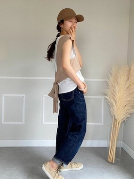 「14+（イチヨンプラス）のアイテム」を使った、十四 鳩子さん（レディース・160cm）の春コーディネート