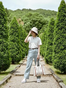 十四 鳩子さん（レディース・160cm）の春コーディネート