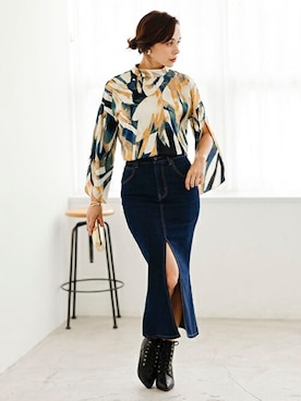 nissen Smile Modelsさん（レディース・168cm）の冬コーディネート