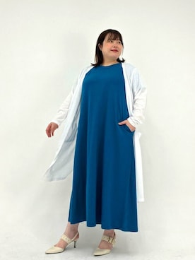 全7色 ぽっちゃり サイズ Vネック マキシ ワンピース ロング丈 全7色 ぽっちゃり サイズ Vネック マキシ ワンピース ロング丈