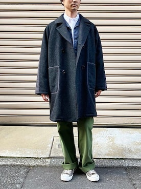 「ワーク」｜「アイテム（その他アウター）」を使った、ニコルさん（メンズ・178cm）の春コーディネート