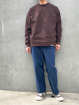 「BROOKLYN OVERALL（ブルックリンオーバーオール）のアイテム」を使った、ニコルさん（メンズ・178cm）の春コーディネート