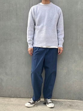 「BROOKLYN OVERALL（ブルックリンオーバーオール）のアイテム」を使った、ニコルさん（メンズ・178cm）の春コーディネート