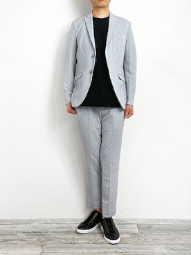「SET UP」｜「アイテム（ジャケット/アウター）」を使った、ニコルさん（メンズ・174cm）の春コーディネート