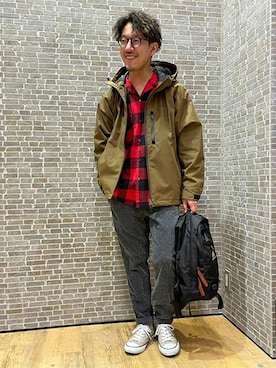 「Grand PARK（グランドパーク）のアイテム」を使った、ニコルさん（メンズ・168cm）の秋コーディネート