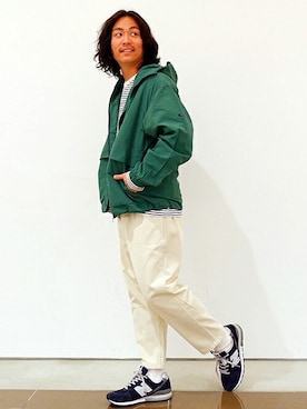 「Grand PARK（グランドパーク）のアイテム」を使った、ニコルさん（メンズ・175cm）の冬コーディネート