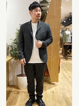 「Grand PARK（グランドパーク）のアイテム」を使った、ニコルさん（メンズ・170cm）の春コーディネート