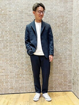 「SET UP」｜「アイテム（ジャケット/アウター）」を使った、ニコルさん（メンズ・168cm）の春コーディネート