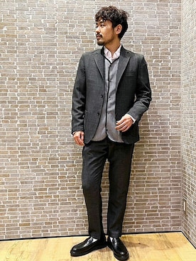 「アイテム（ライダースジャケット、その他）」を使った、ニコルさん（メンズ・168cm）の春コーディネート