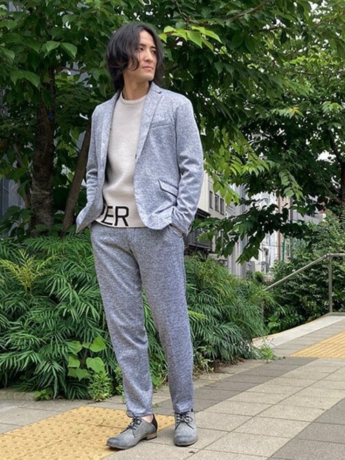 セール】Wフェイスストレッチジャケット（テーラードジャケット