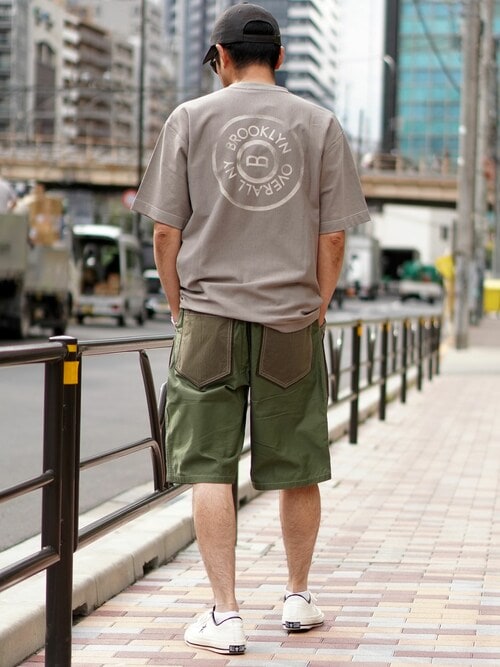 Brook ダックプリント Tシャツ S ネイビー