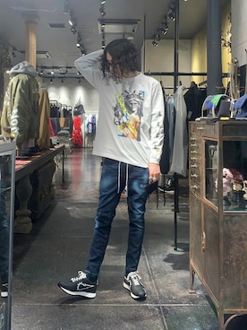 「STUD MUFFIN（スタッドマフィン）のアイテム」を使った、Yu-m@‼︎さん（メンズ・181cm）の冬コーディネート