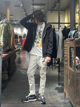 「STUD MUFFIN（スタッドマフィン）のアイテム」を使った、Yu-m@‼︎さん（メンズ・181cm）の冬コーディネート