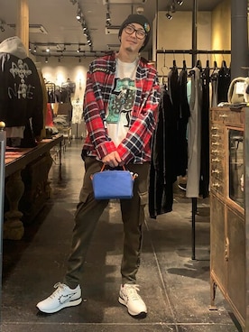 「ROYAL FLASH（ロイヤルフラッシュ）のアイテム（パンツ）」を使った、Yu-m@‼︎さん（メンズ・181cm）の冬コーディネート