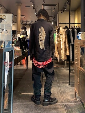 「gunda（ガンダ）のアイテム」を使った、Yu-m@‼︎さん（メンズ・181cm）の春コーディネート