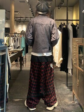 「ISAMU KATAYAMA BACKLASH（イサムカタヤマバックラッシュ）のアイテム（パンツ）」を使った、Yu-m@‼︎さん（メンズ・181cm）の夏コーディネート