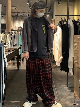「ISAMU KATAYAMA BACKLASH（イサムカタヤマバックラッシュ）のアイテム（パンツ）」を使った、Yu-m@‼︎さん（メンズ・181cm）の夏コーディネート