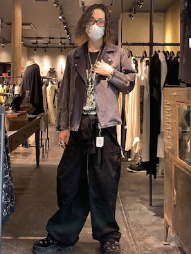 「ISAMU KATAYAMA BACKLASH（イサムカタヤマバックラッシュ）のアイテム（パンツ）」を使った、Yu-m@‼︎さん（メンズ・181cm）の夏コーディネート