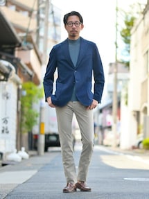 INCOTEX コットンチノ ネイビー32 INCOTEX SLACKS（インコテックススラックス）定番ゆえに今のうち