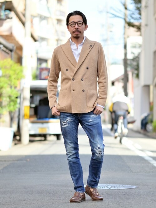 美品 LARDINI テーラードジャケット 絹 アンコン 伸縮 編み込み 伊製 20231023164813261_500.jpg