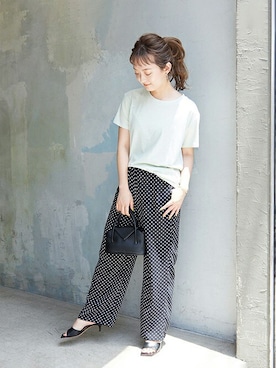 「SLOBE IENA」｜ayumiさん（レディース・159cm）の夏コーディネート