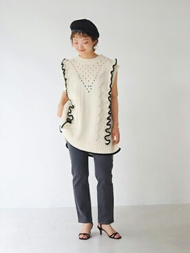 「SLOBE IENA」｜ayumiさん（レディース・159cm）の夏コーディネート