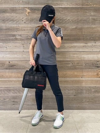 ⓂBRIEFING GOLF ブリーフィングゴルフショルダーライン半袖ポロシャツ BRIEFING（ブリーフィング）の「【ブリーフィングゴルフ】WOMENS