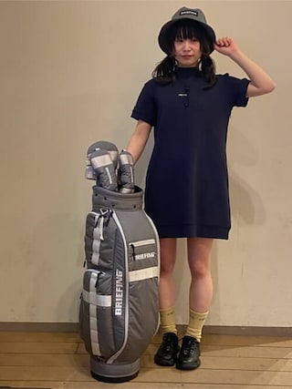 美品　ブリーフィング　ゴルフ　ワンピース　迷彩　ノンスリーブ　M ブリーフィング（BRIEFING）（レディース）ゴルフウェア カモ