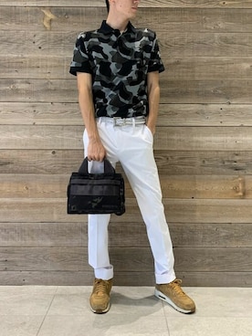 「BRIEFING（ブリーフィング）のアイテム（パンツ）」を使った、briefingecさん（メンズ・179cm）の秋コーディネート