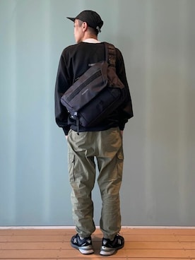 「BRIEFING（ブリーフィング）のアイテム（財布/小物）」を使った、briefingecさん（メンズ・175cm）の秋コーディネート