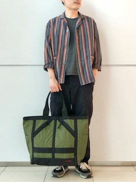 「BRIEFING（ブリーフィング）のアイテム」を使った、briefingecさん（メンズ・166cm）の夏コーディネート