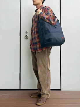 「BRIEFING（ブリーフィング）のアイテム」を使った、briefingecさん（メンズ・171cm）の秋コーディネート