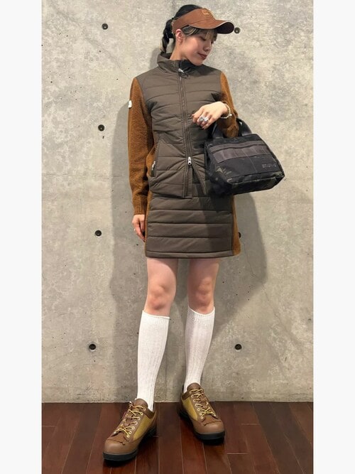 BRIEFING WINDBLOCK BOUCLE KNIT BLOUSON