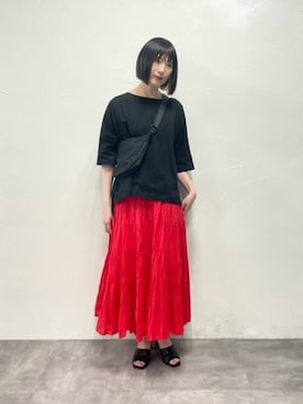 「くしゅくしゅ」｜VICKYさん（レディース・164cm）の夏コーディネート