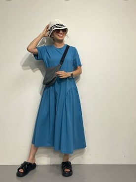 「VICKY（ビッキー）のアイテム」を使った、VICKYさん（レディース・160cm）の夏コーディネート