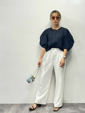 「VICKY（ビッキー）のアイテム」を使った、VICKYさん（レディース・160cm）の夏コーディネート