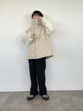 「アイテム（ブルゾン）」を使った、VICKYさん（レディース・164cm）の夏コーディネート