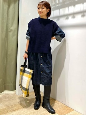 「Jack Gomme（ジャックゴム）のアイテム」を使った、renaさん（レディース・151cm）の秋コーディネート