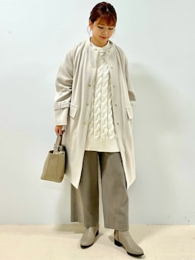 「human woman（ヒューマンウーマン）の◆オリジナルショートブーツ（ブーツ）」を使った、renaさん（レディース・151cm）の冬コーディネート