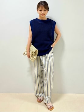 「eness（エネス）のアイテム」を使った、renaさん（レディース・151cm）の夏コーディネート