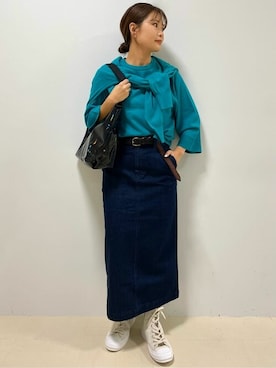 「Jack Gomme（ジャックゴム）のアイテム」を使った、renaさん（レディース・151cm）の秋コーディネート