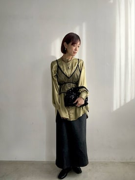 「ANEMONE（アネモネ）のアイテム」を使った、yamaさん（レディース・160cm）の秋コーディネート