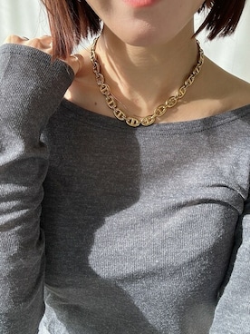 「ANEMONE（アネモネ）のアイテム」を使った、yamaさん（レディース・160cm）の冬コーディネート