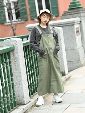 「Dickies（ディッキーズ）のアイテム（トップス）」を使った、マックハウスZOZOスタイリスト レディースさん（レディース・163cm）の冬コーディネート