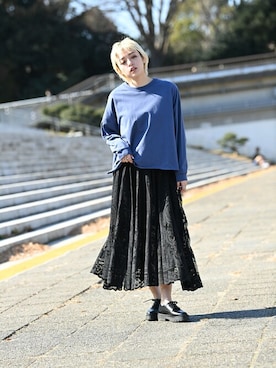 「Dickies（ディッキーズ）のアイテム（トップス）」を使った、マックハウスZOZOスタイリスト レディースさん（レディース・163cm）の冬コーディネート