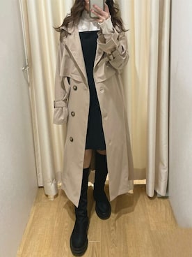 「ファッションの力を信じよう」｜「アイテム（トレンチコート）」を使った、INGNI（イング）さん（レディース・153cm）の春コーディネート